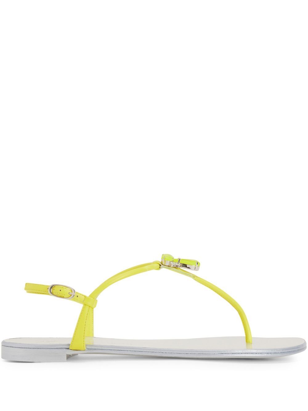 Giuseppe Zanotti Sybella T字带人字拖 - 绿色