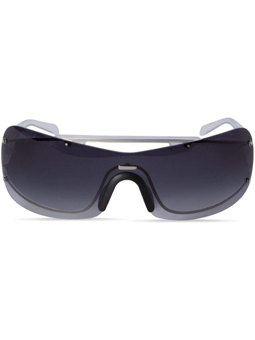 Off-White Eyewear Big Wharf 超大框太阳眼镜 - 黑色