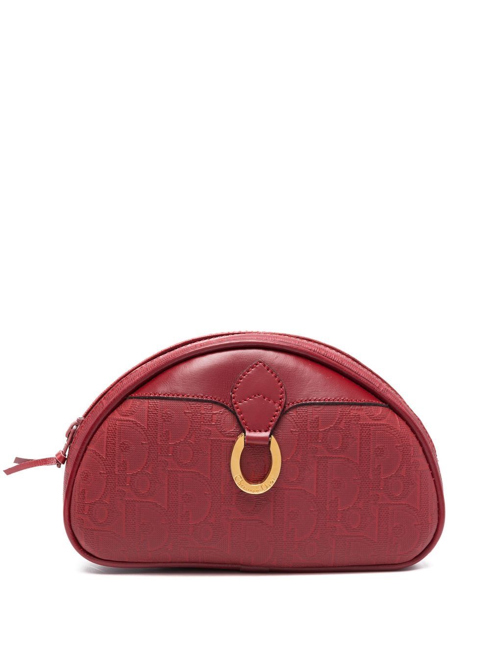 Christian Dior Pre-Owned Trotter 图案小袋（1980年代典藏款） - 红色