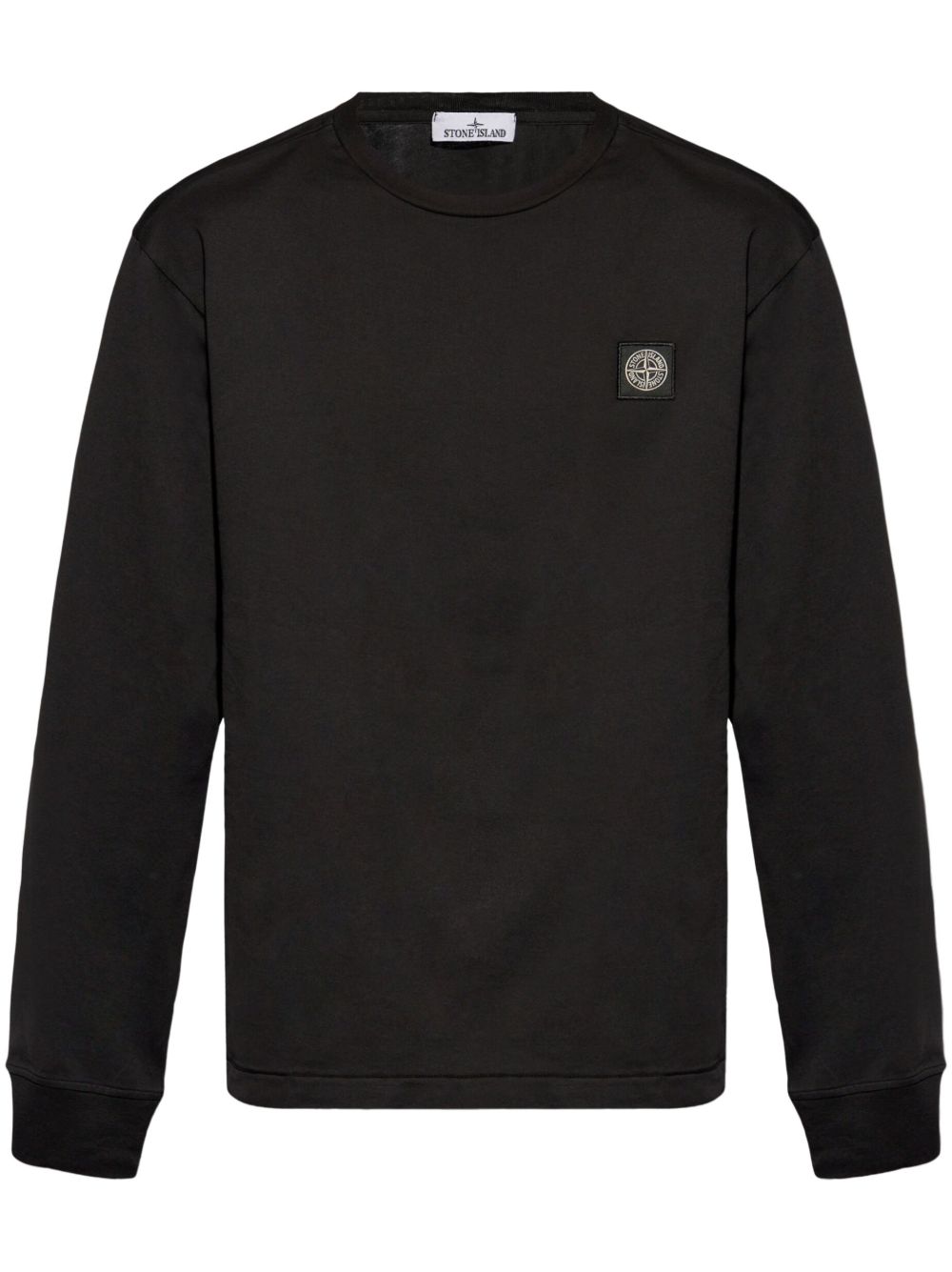 Stone Island 罗盘贴花棉卫衣 - 黑色