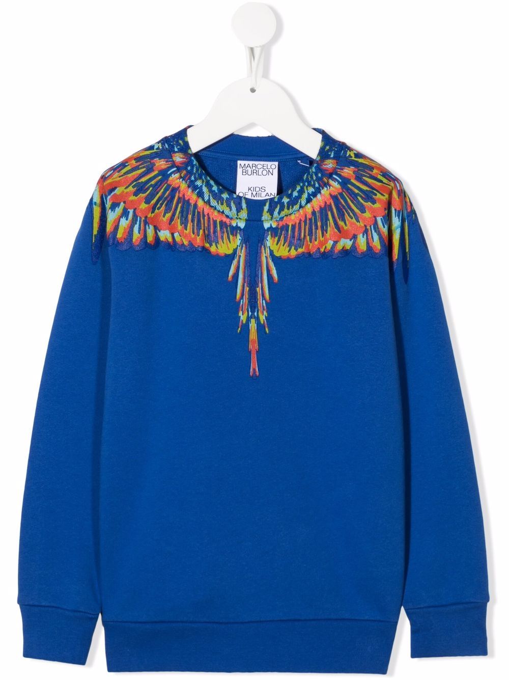 Marcelo Burlon County Of Milan Kids Tempera Wings 印花卫衣 - 蓝色