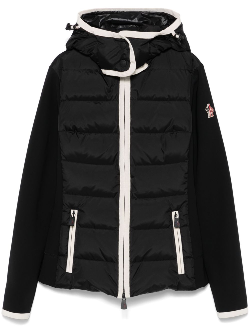 Moncler Grenoble 填充拉链夹克 - 黑色