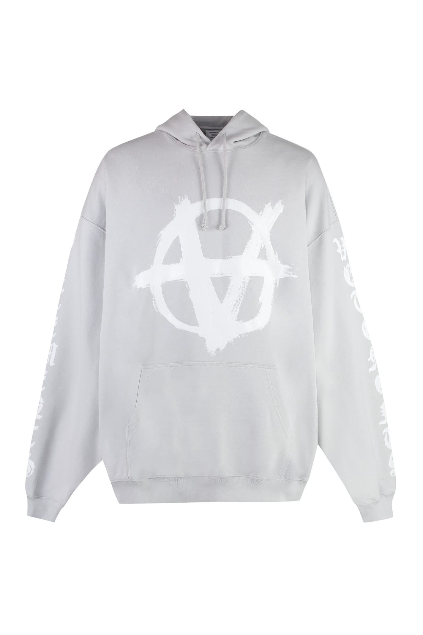 VETEMENTS 反转无政府棉质连帽卫衣
