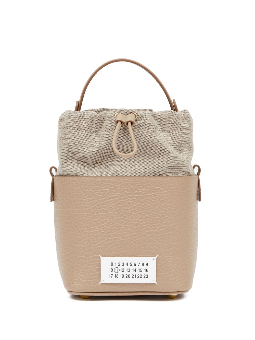 Maison Margiela 5AC 皮质小号水桶包 - 中性色