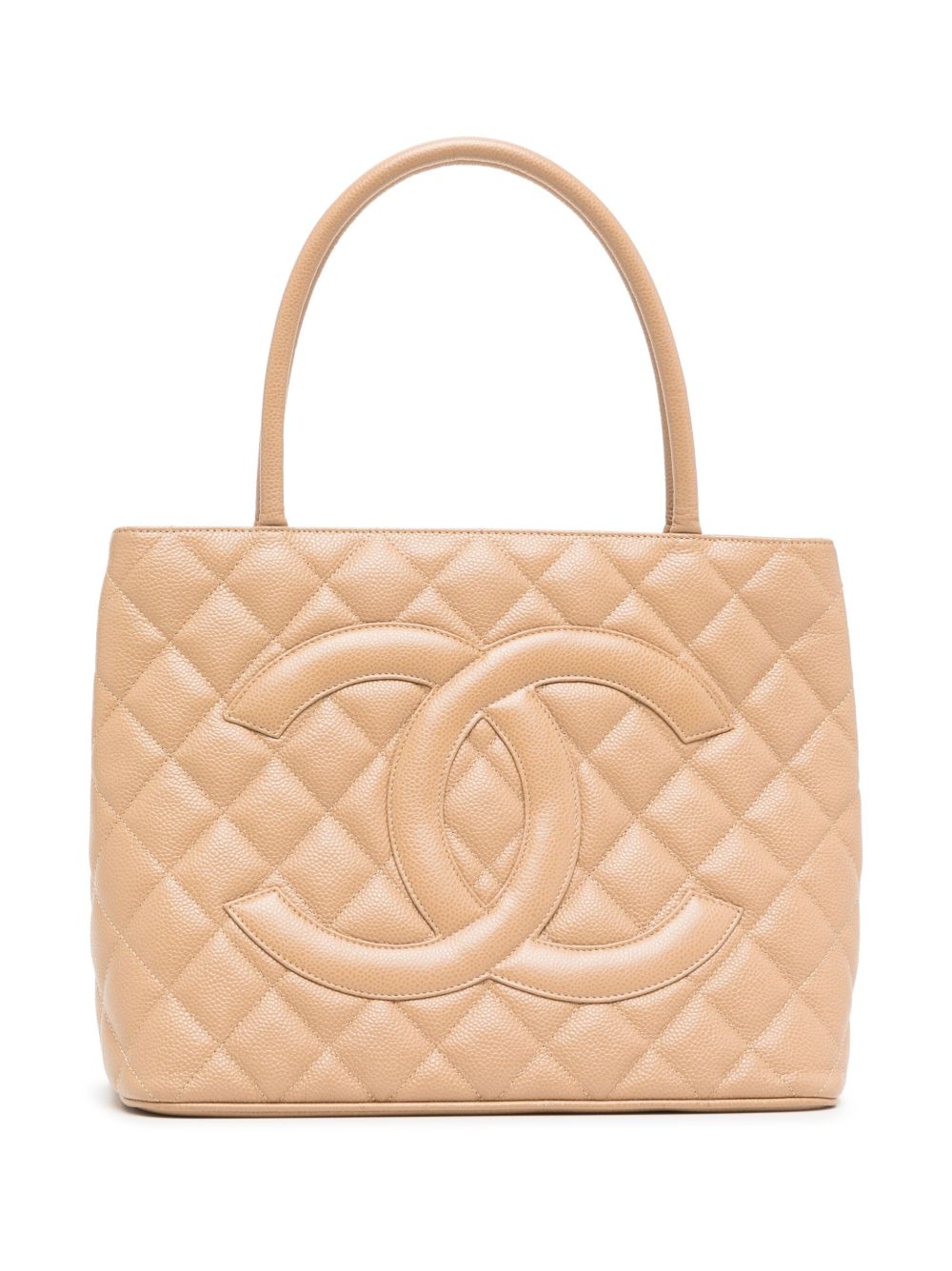 CHANEL Pre-Owned Medallion 手提包（2002年典藏款） - 褐色