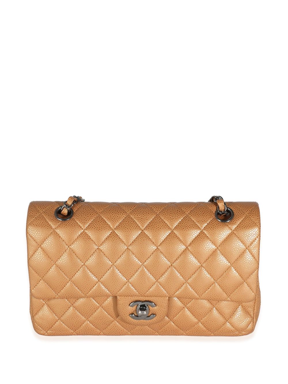 CHANEL Pre-Owned Double Flap 中号单肩包（2010-2011年典藏款） - 中性色
