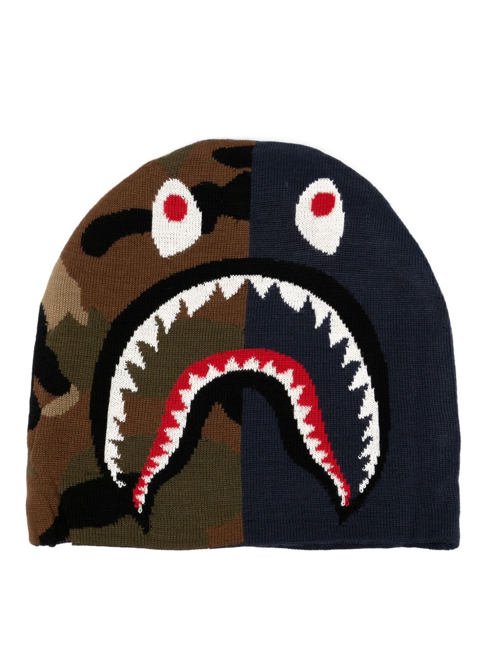 A BATHING APE® 1st 鲨鱼图案套头帽 - 蓝色