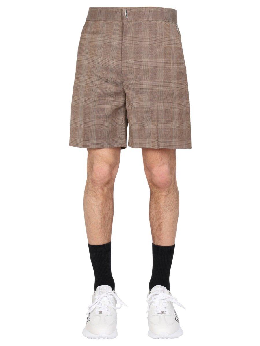 Givenchy Prince Of Wales Pattern Bermuda Shorts