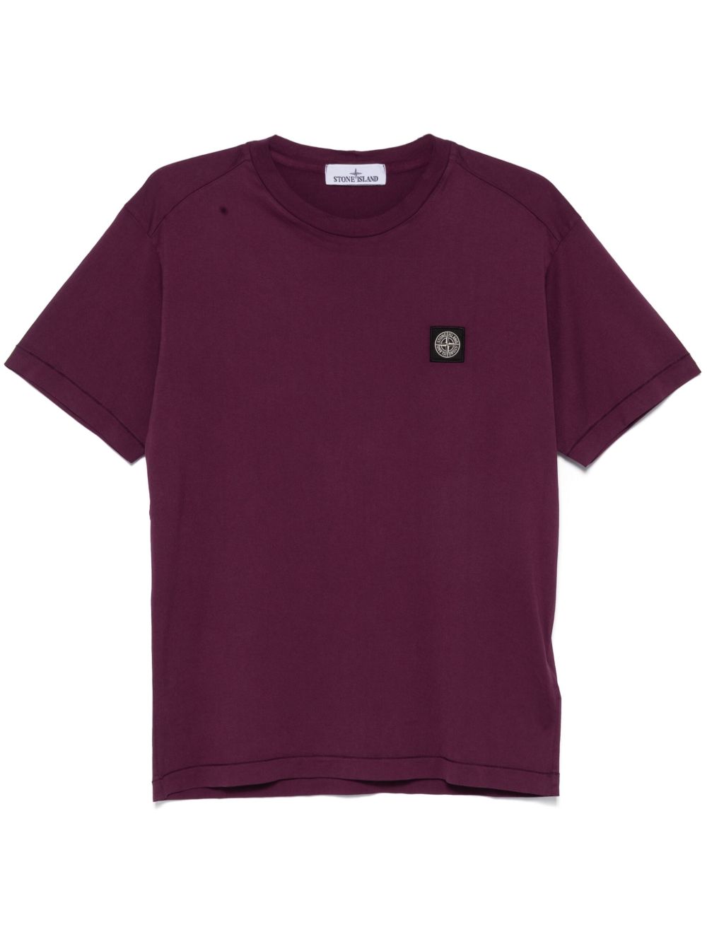 Stone Island 棉T恤 - 紫色