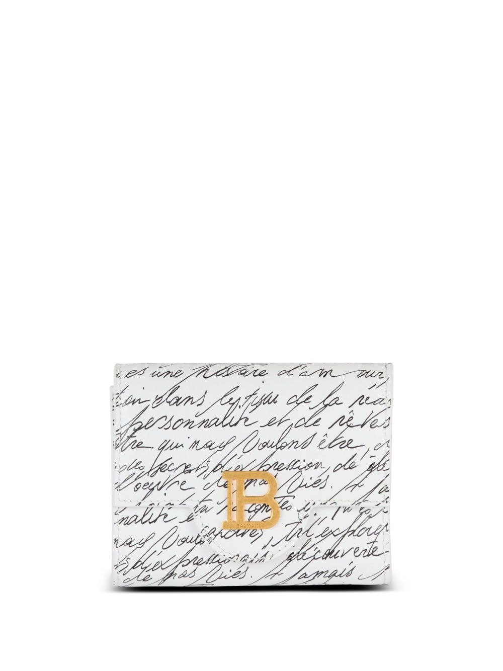 Balmain B-Buzz Love Letter 钱包 - 白色