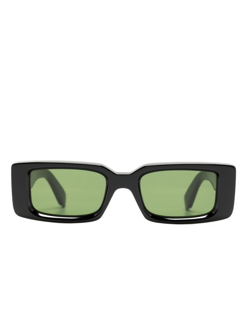 Off-White Eyewear Arthur 长方框太阳眼镜 - 黑色
