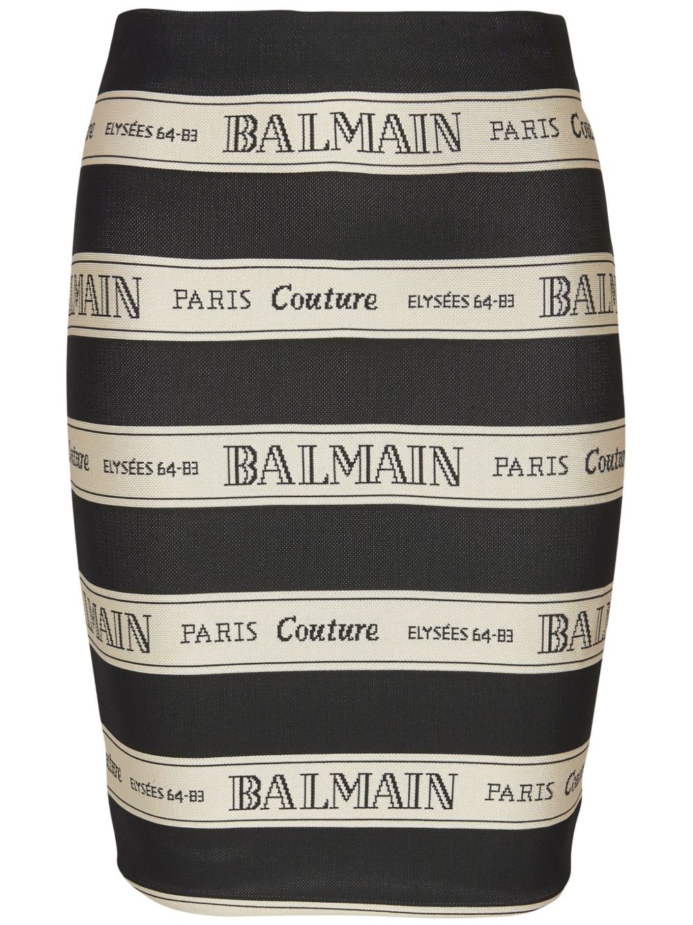 Balmain 提花半身裙 - 黑色