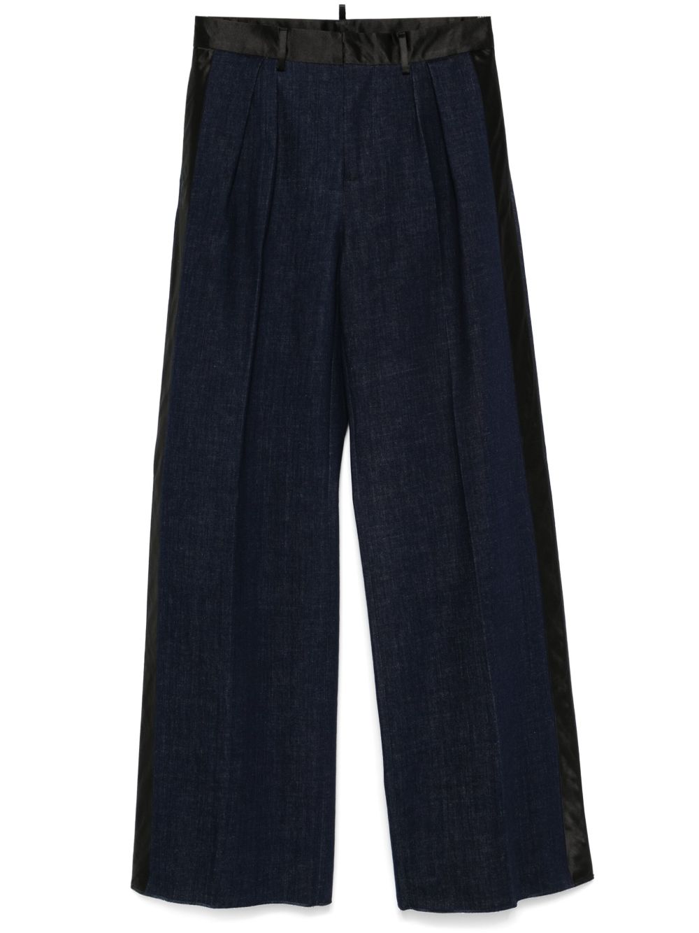DSQUARED2 拼色拼接牛仔裤 - 蓝色