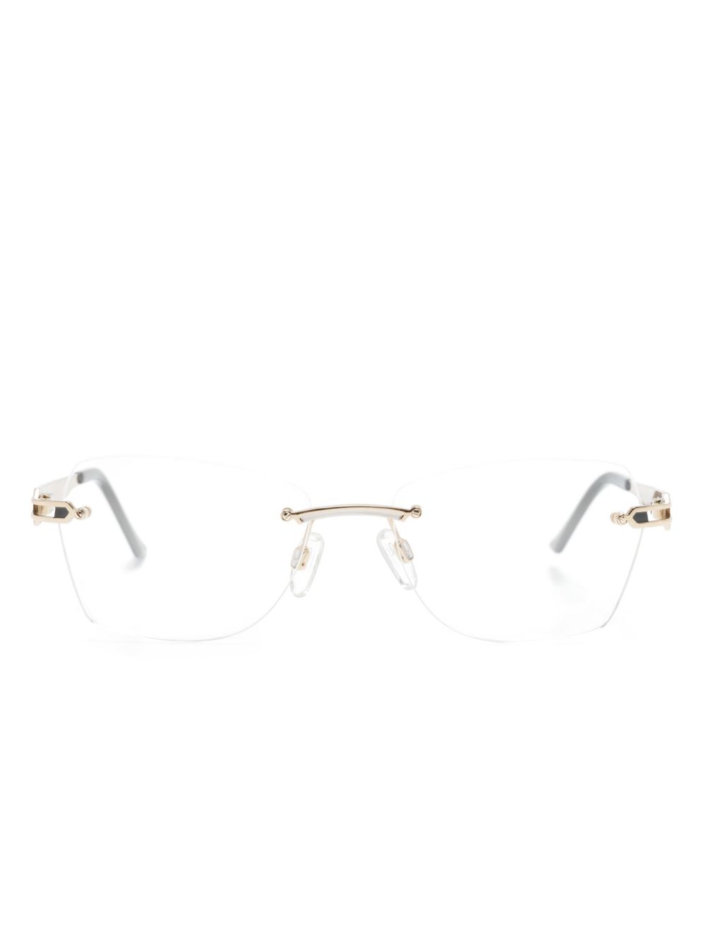 Cazal 1275 Wayfarer 镜框眼镜 - 金色