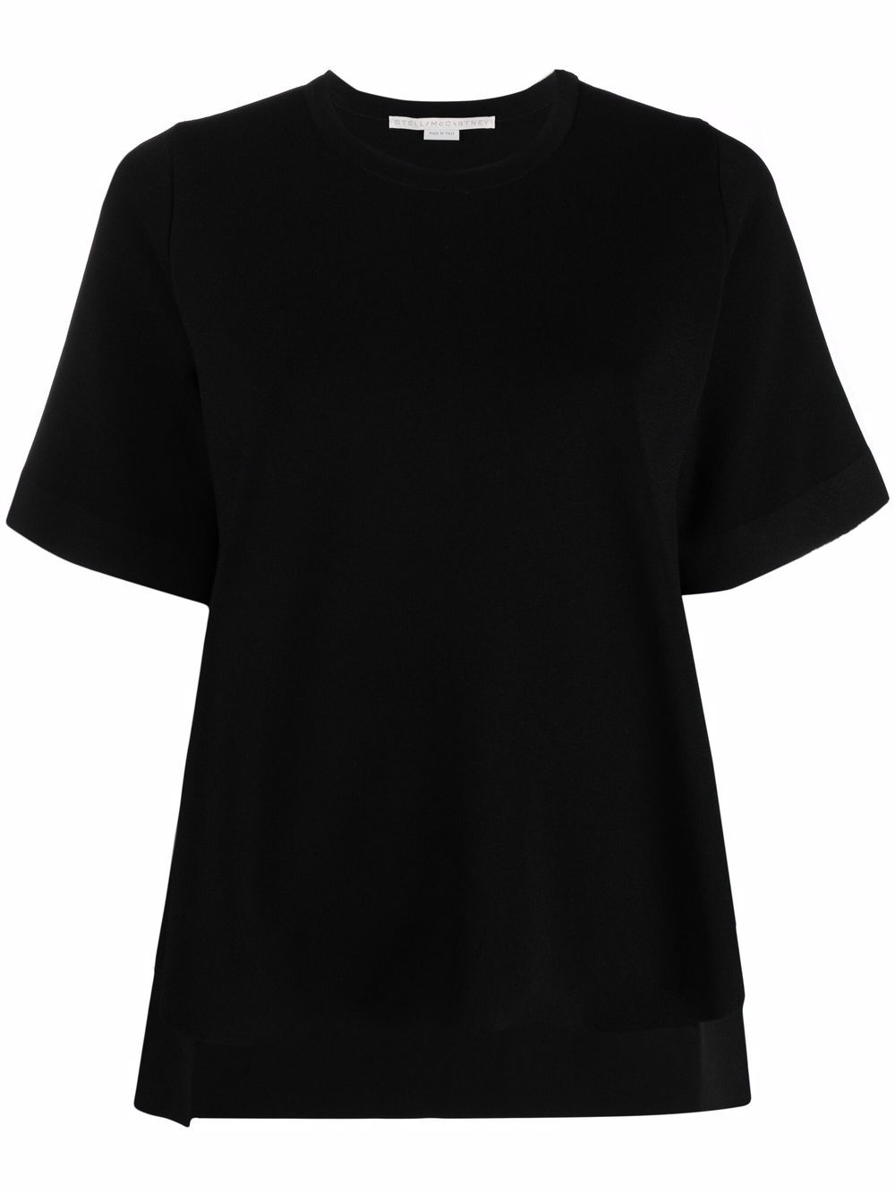 Stella McCartney 斯特拉·麦卡特尼 Strong Silhouette 短袖针织毛衣 - 黑色