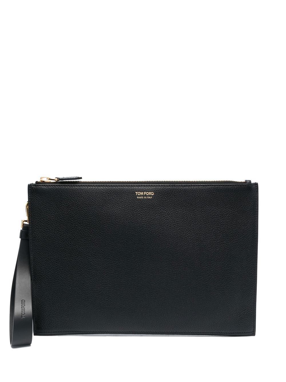 TOM FORD logo标记手拿包 - 黑色