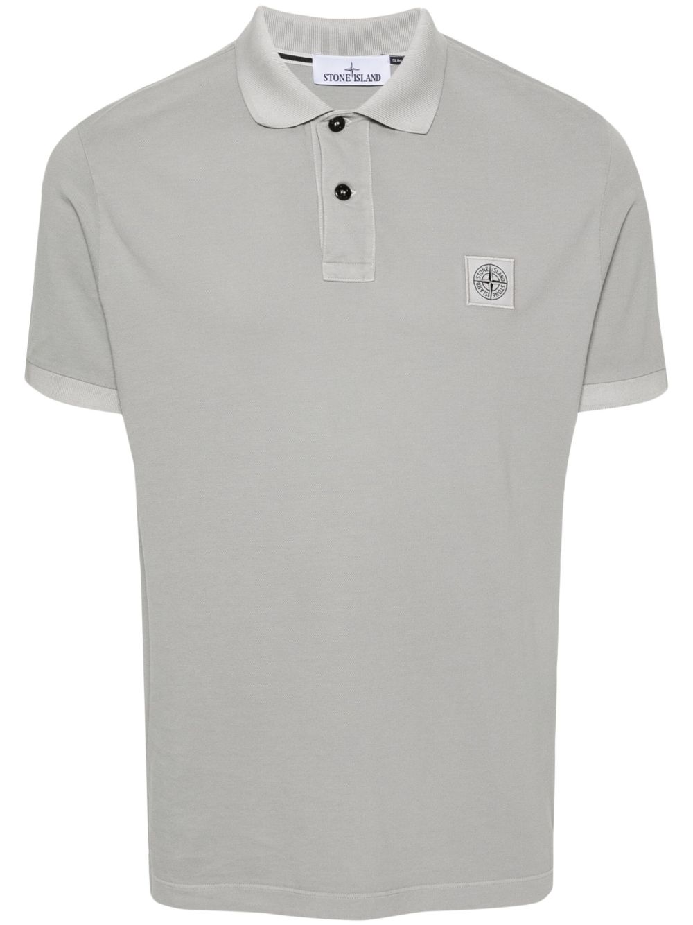 Stone Island 罗盘贴花polo衫 - 灰色