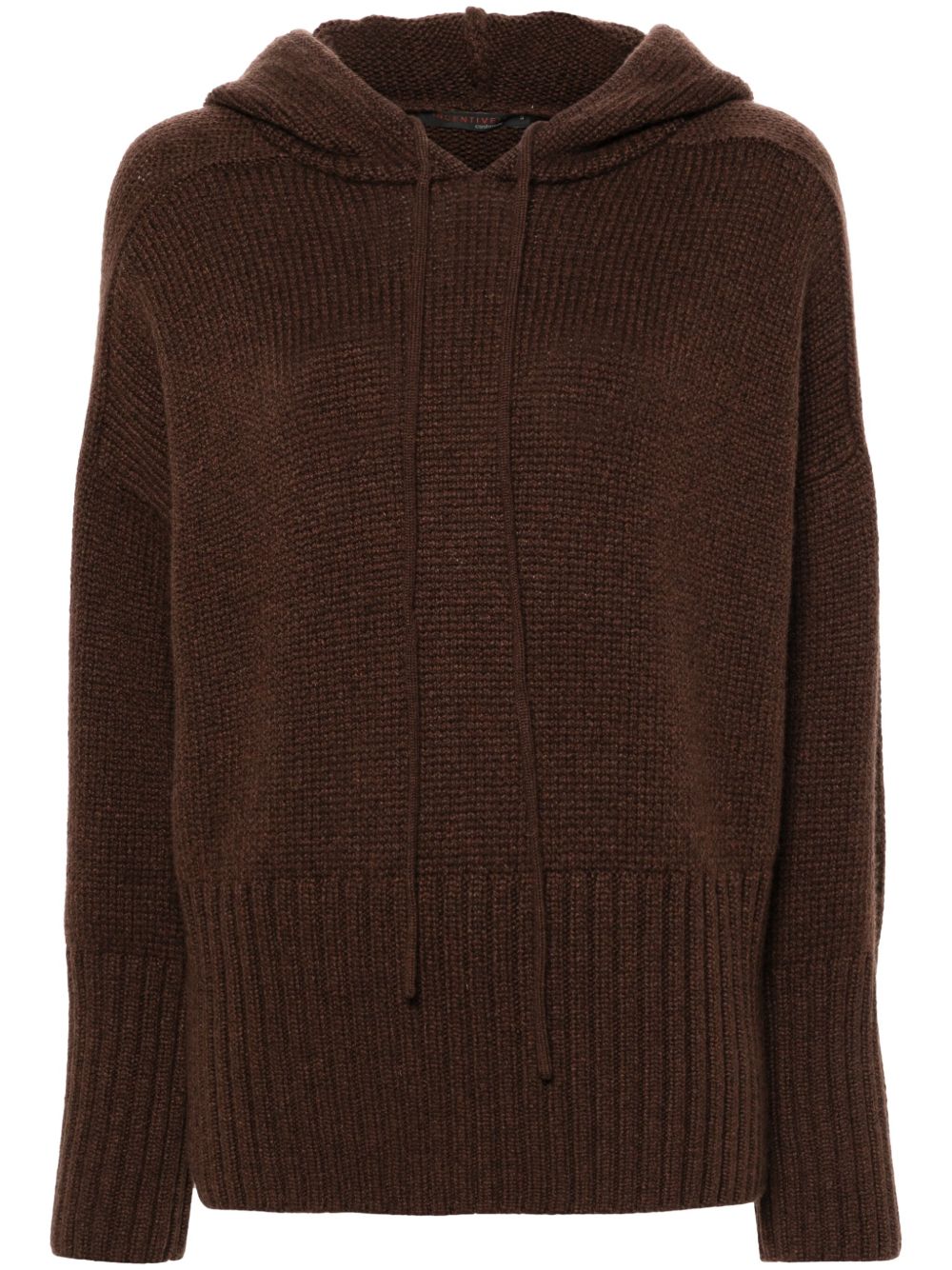 Incentive! Cashmere 羊绒连帽衫 - 褐色