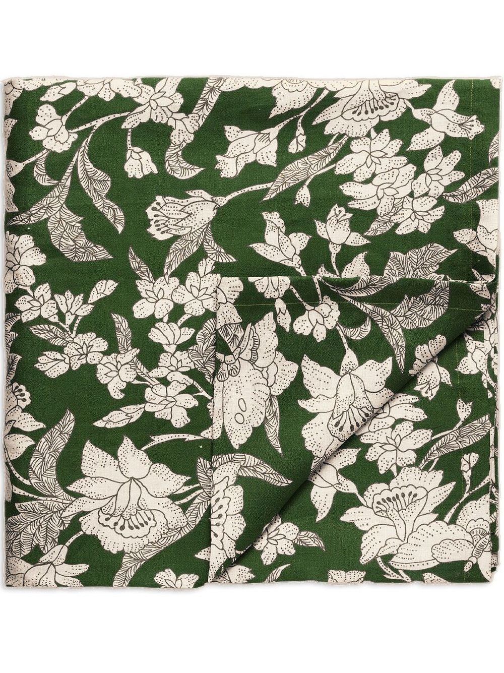 La DoubleJ Lilium Avorio 印花桌巾（180x280厘米） - 绿色