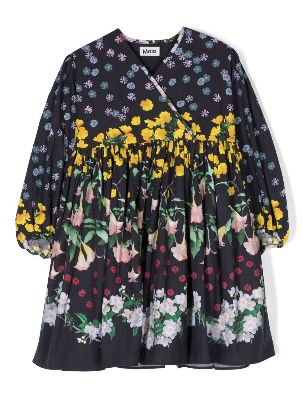 Molo Cassida floral-print dress - 蓝色