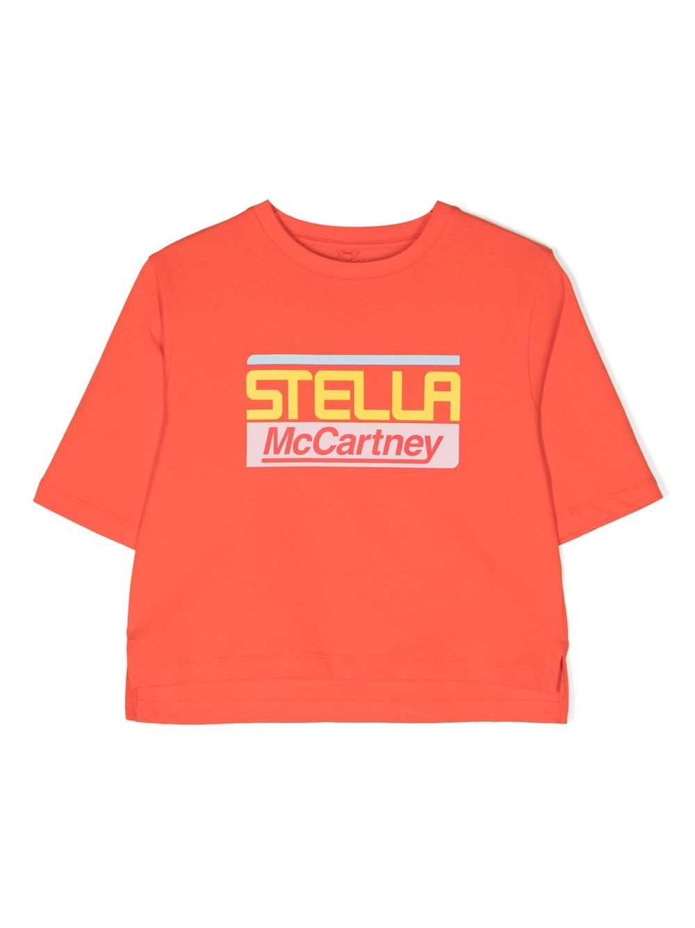 Stella McCartney Kids logo印花T恤 - 红色