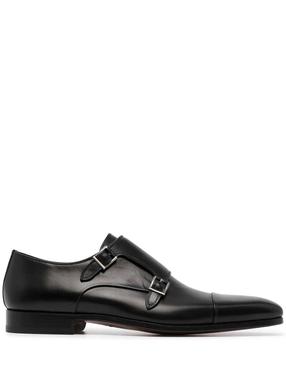 Magnanni 双扣环孟克鞋 - 黑色