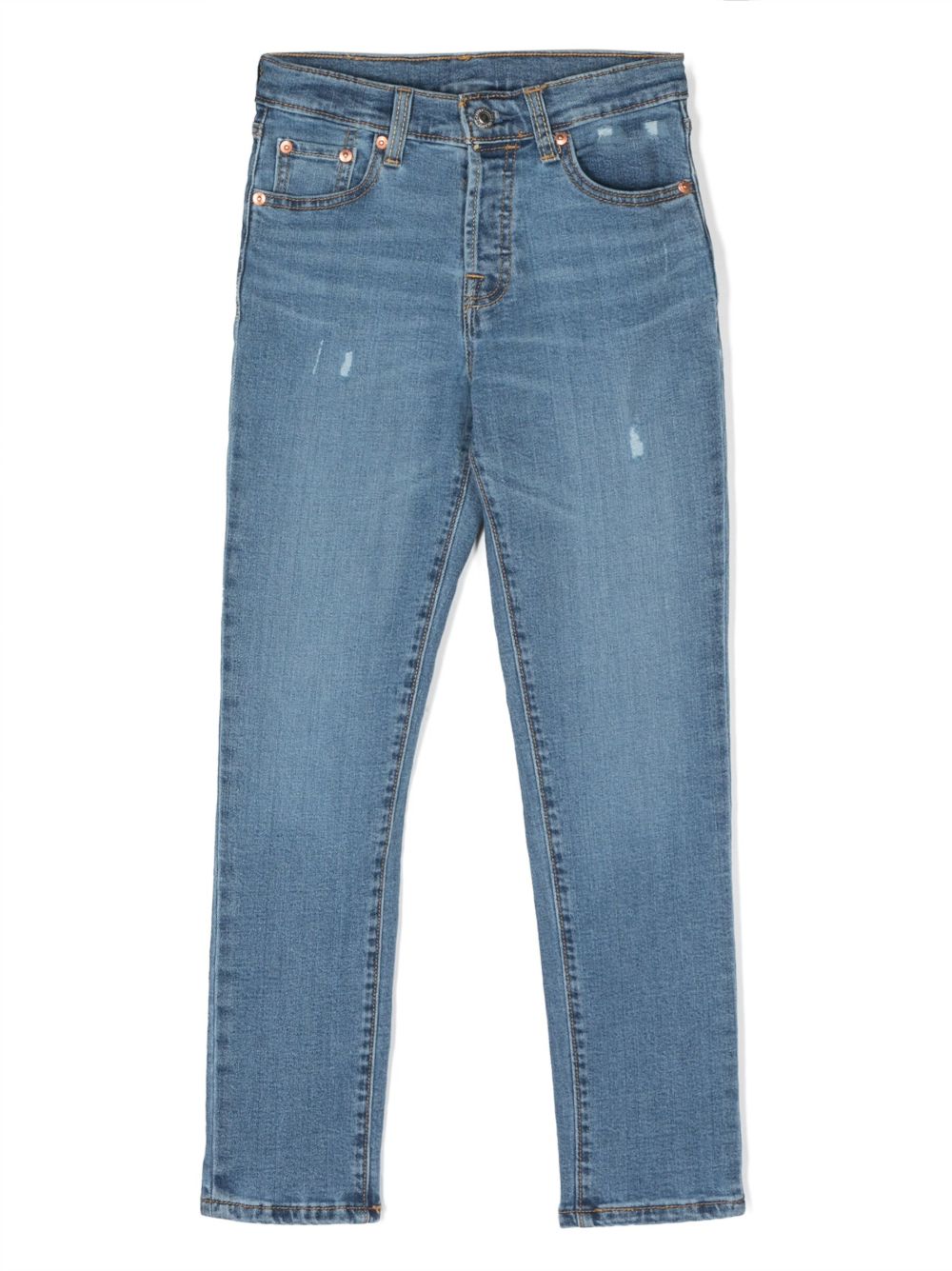 Levi's Kids 直筒牛仔裤 - 蓝色