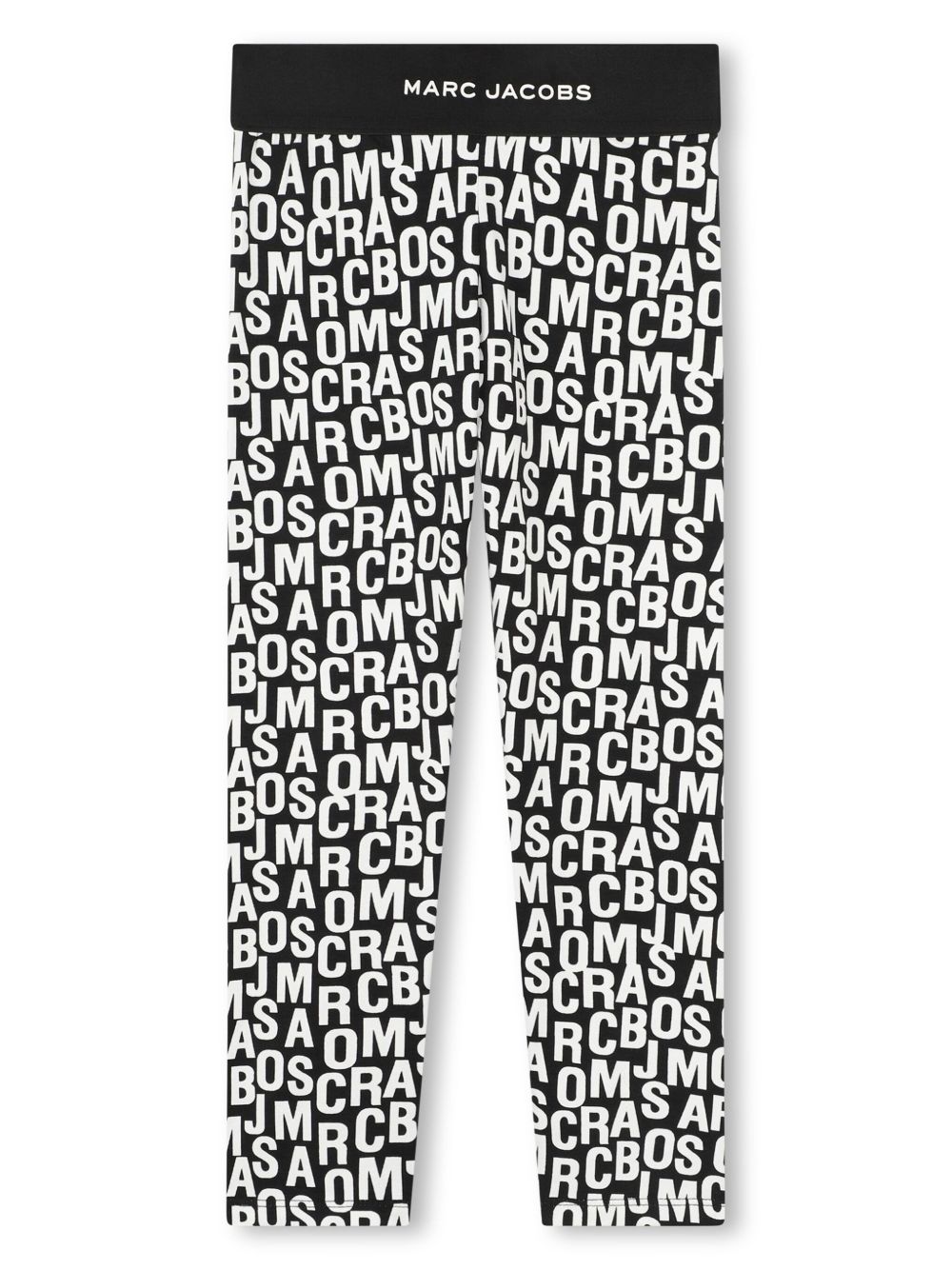 Marc Jacobs Kids 大面积logo打底裤 - 黑色