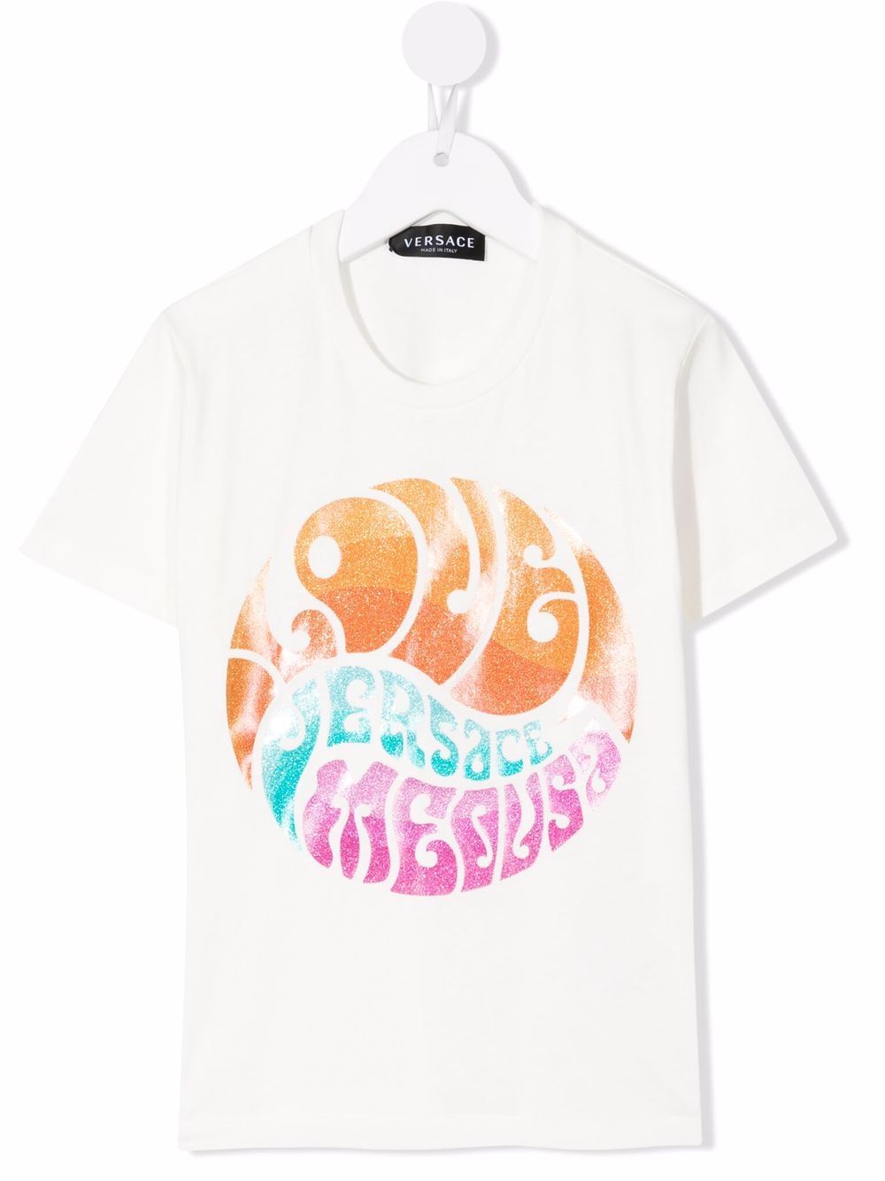Versace Kids 范思哲 图案印花T恤 - 白色