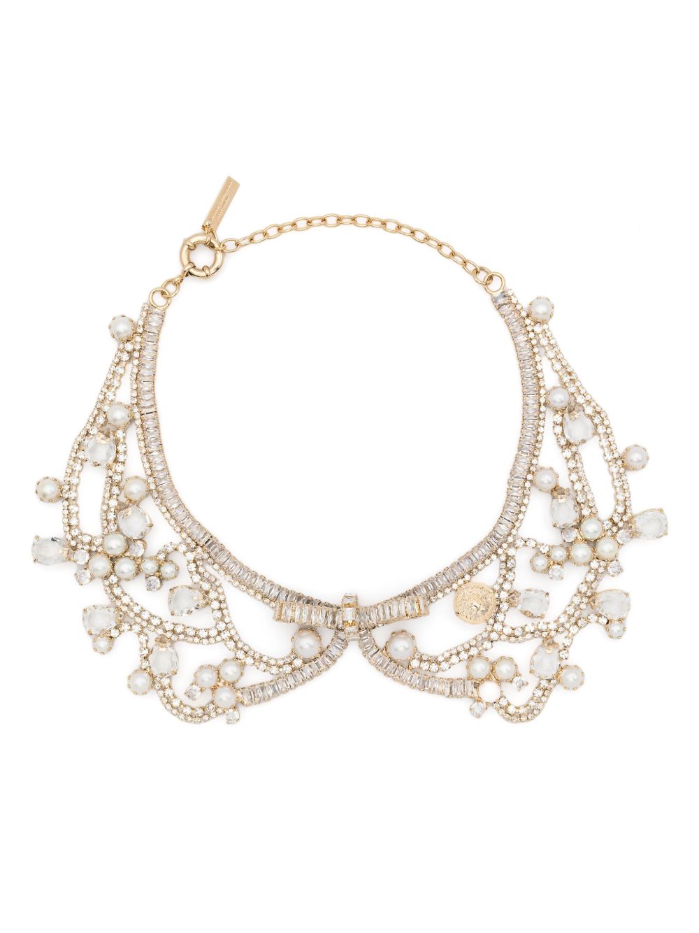 Ermanno Scervino 晶饰项链 - 金色