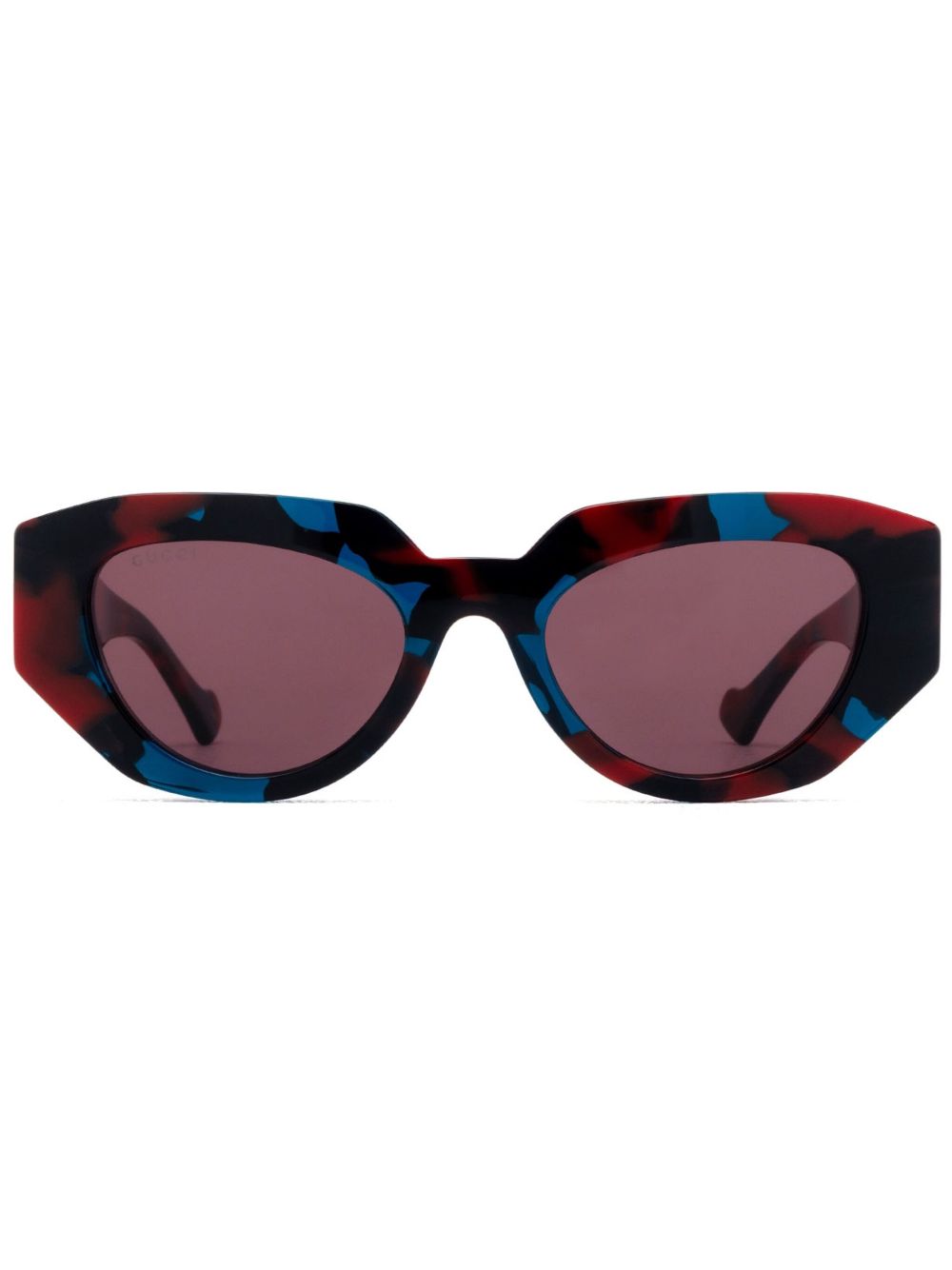 Gucci Eyewear 猫眼框太阳眼镜 - 褐色