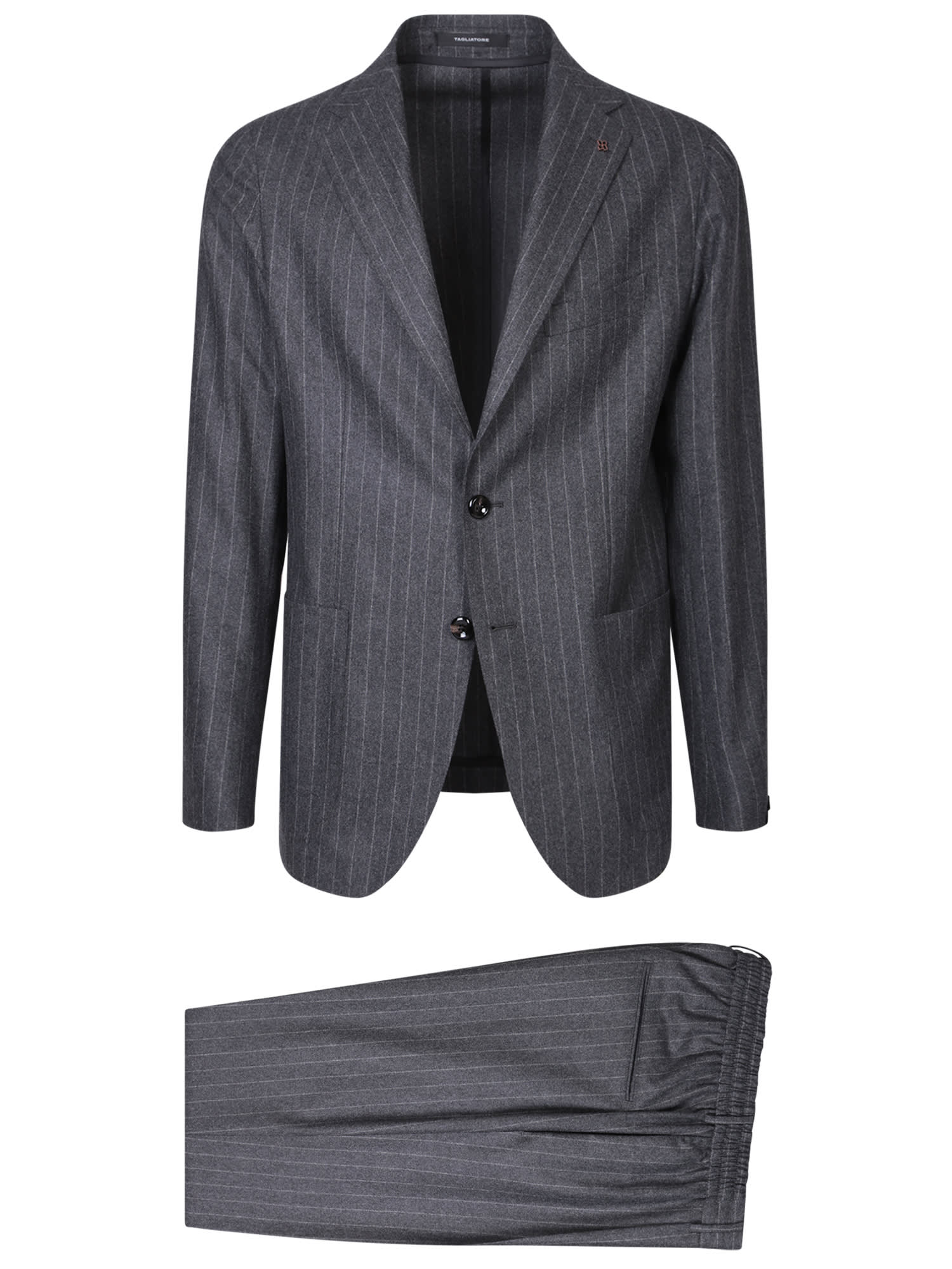 Tagliatore Grey Pinstripe Suit