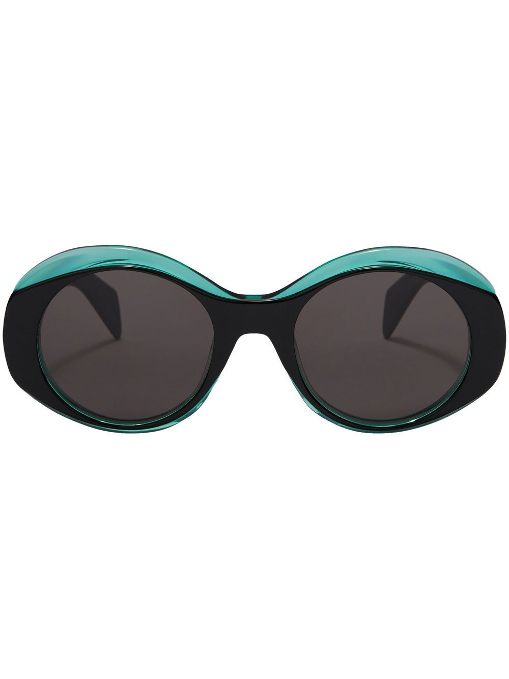 Palm Angels Eyewear Doyle 双色太阳眼镜 - 绿色