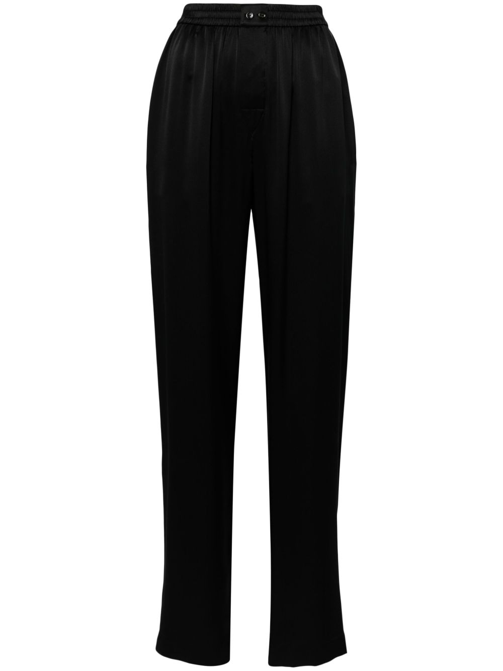 Alexander Wang logo镂空直筒长裤 - 黑色