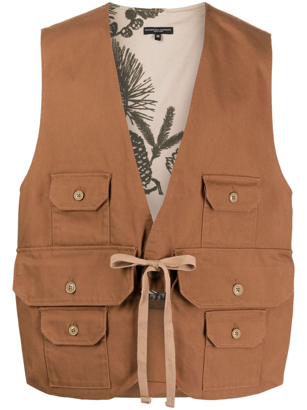 Engineered Garments Fowl V领西式马甲 - 褐色