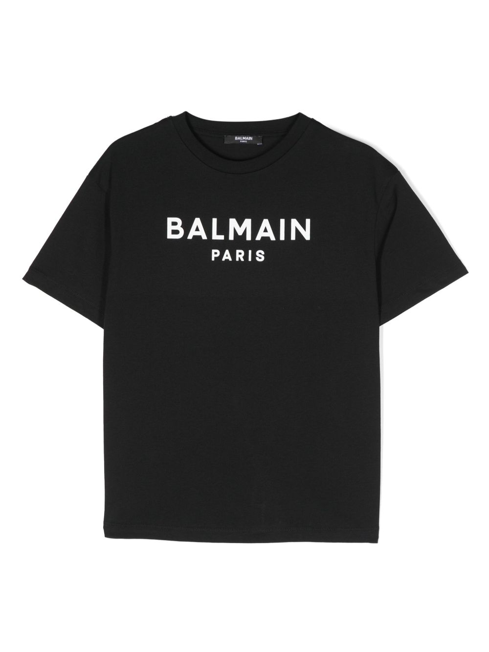 Balmain Kids logo印花T恤 - 黑色