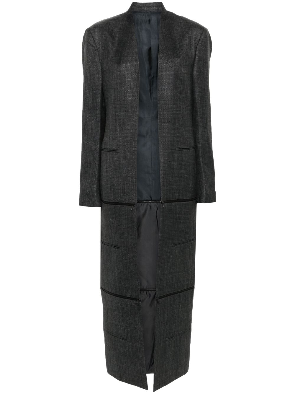 BETTTER x Zegna Transformer 无领外套 - 灰色