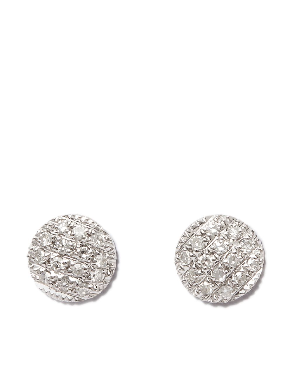 Dana Rebecca Designs 14K白金 Lauren Joy 钻石耳钉 - 银色
