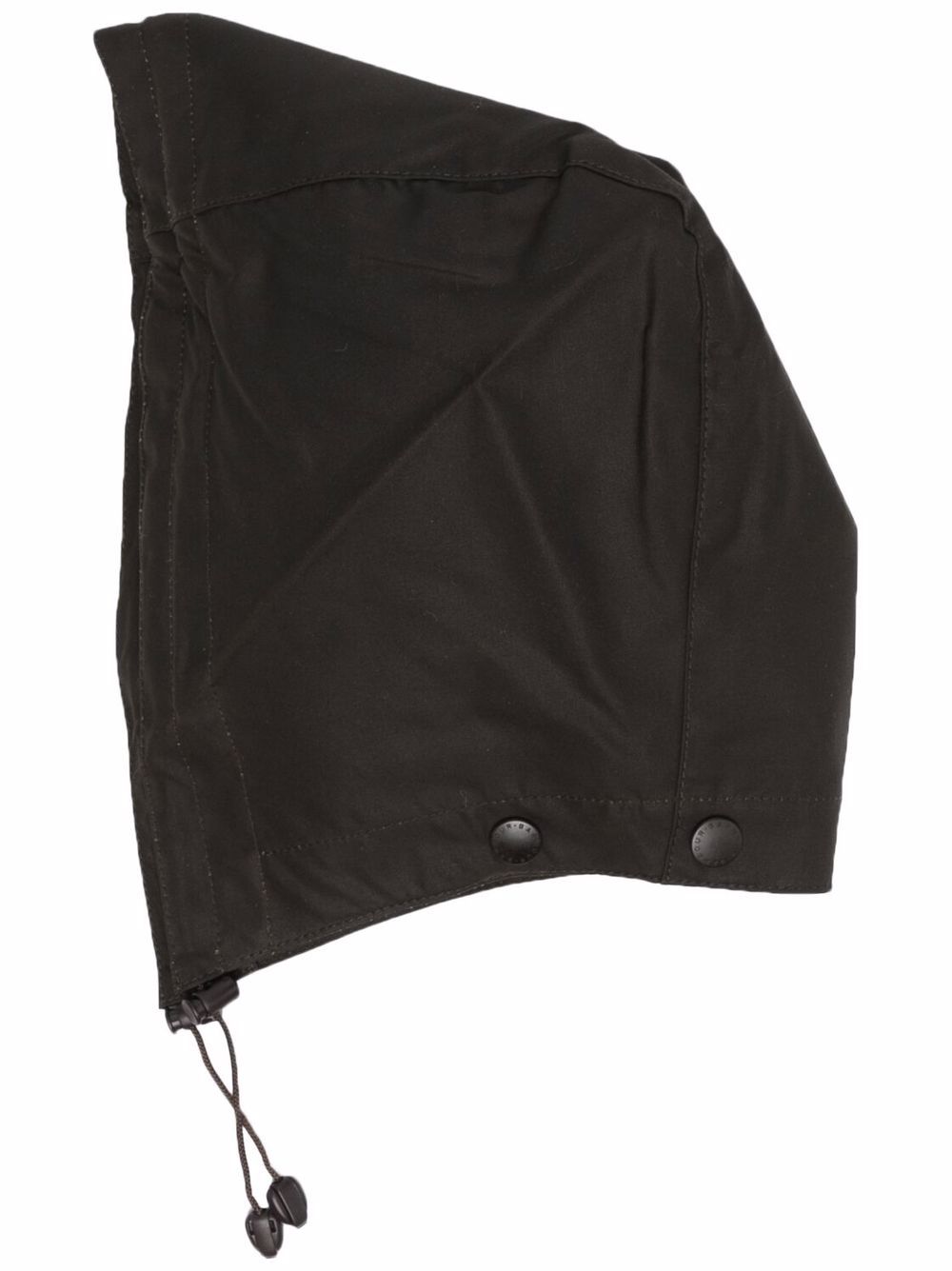 Barbour 涂蜡兜帽 - 黑色