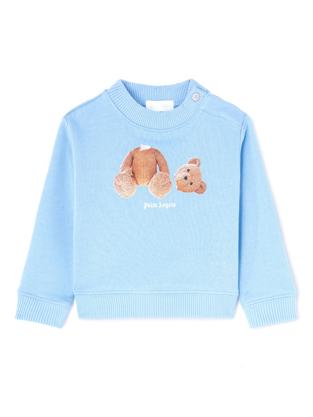 Palm Angels Kids 小熊印花卫衣 - 蓝色