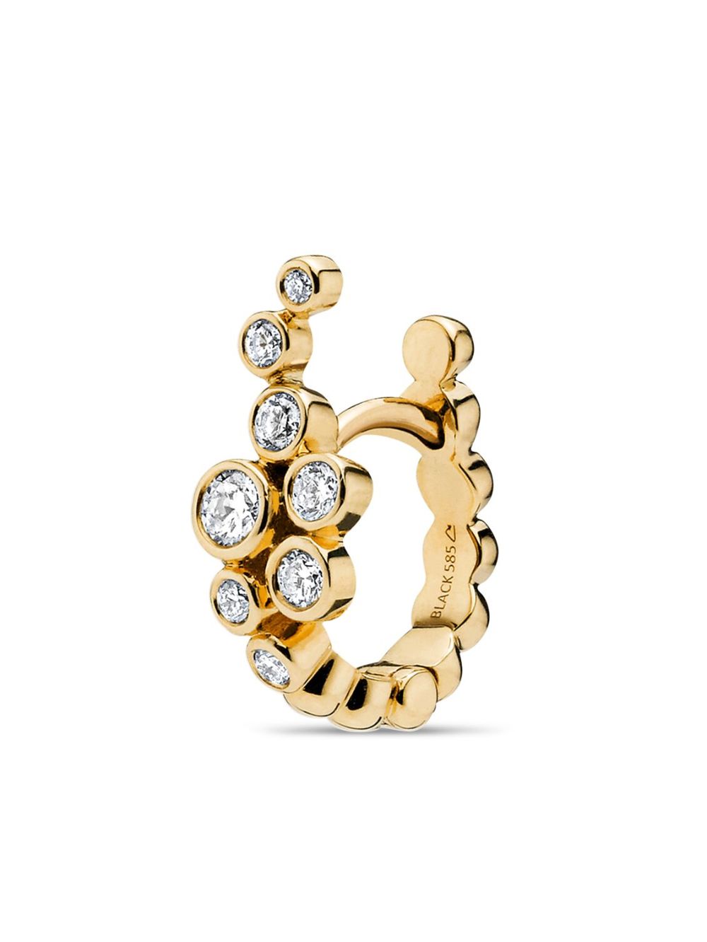 Maria Black 14K yellow gold Garbo huggie earring - 金色