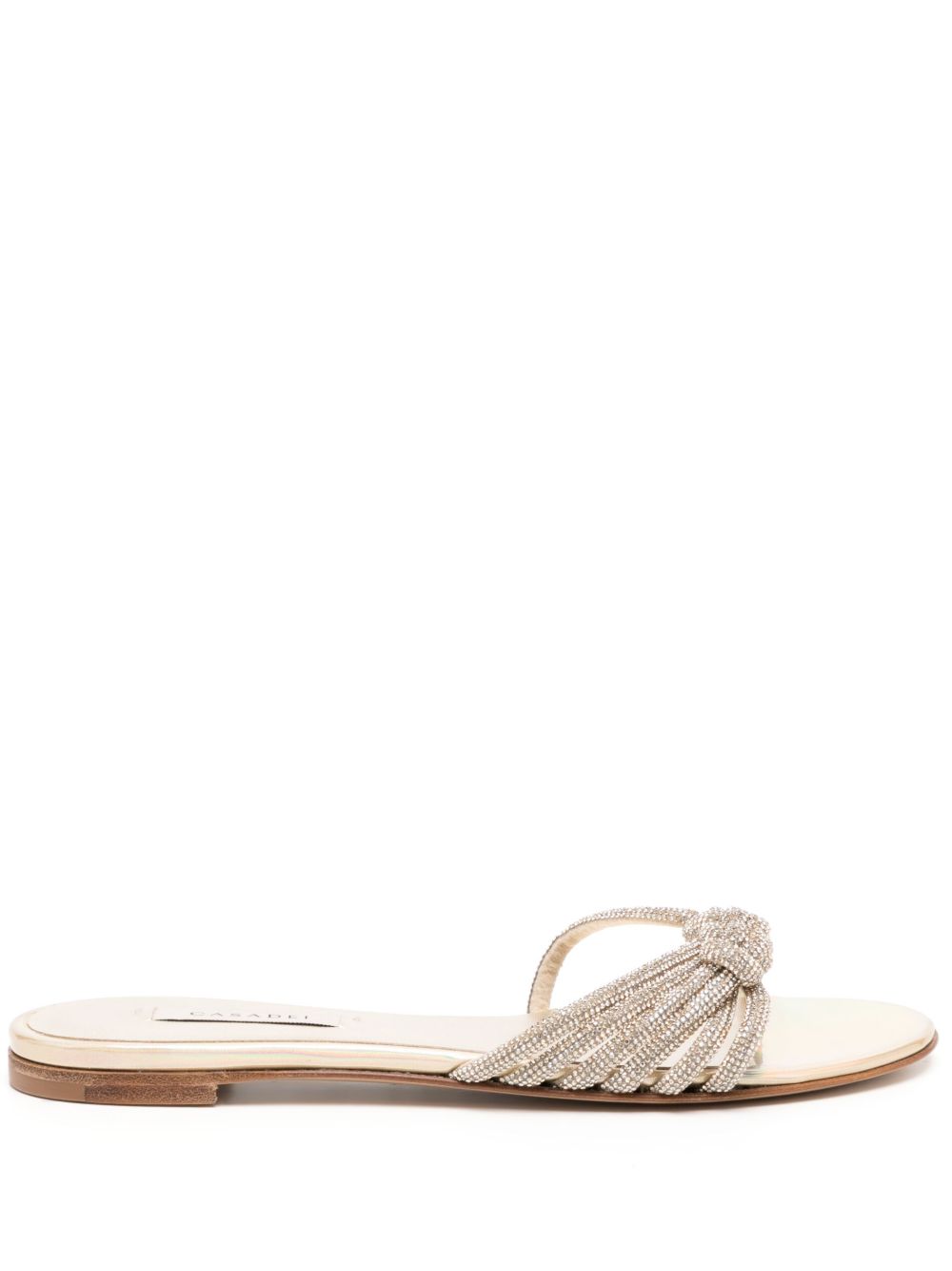 Casadei 结饰细节凉鞋 - 金色