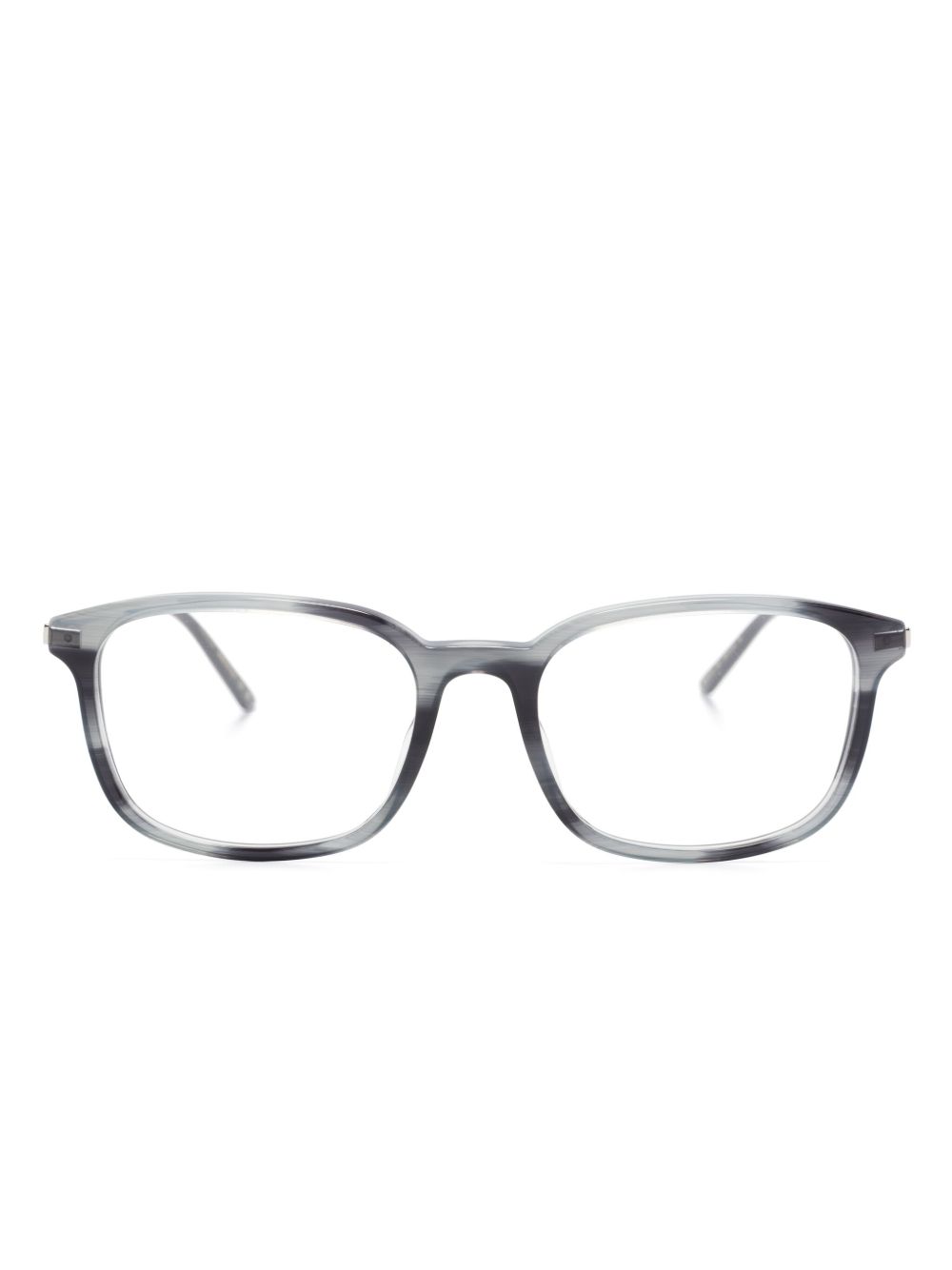 Gucci Eyewear 玳瑁纹长方形框眼镜 - 灰色