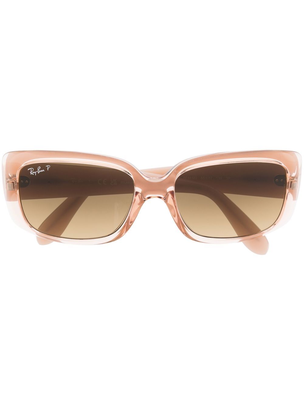Ray-Ban 长方形框太阳眼镜 - 粉色