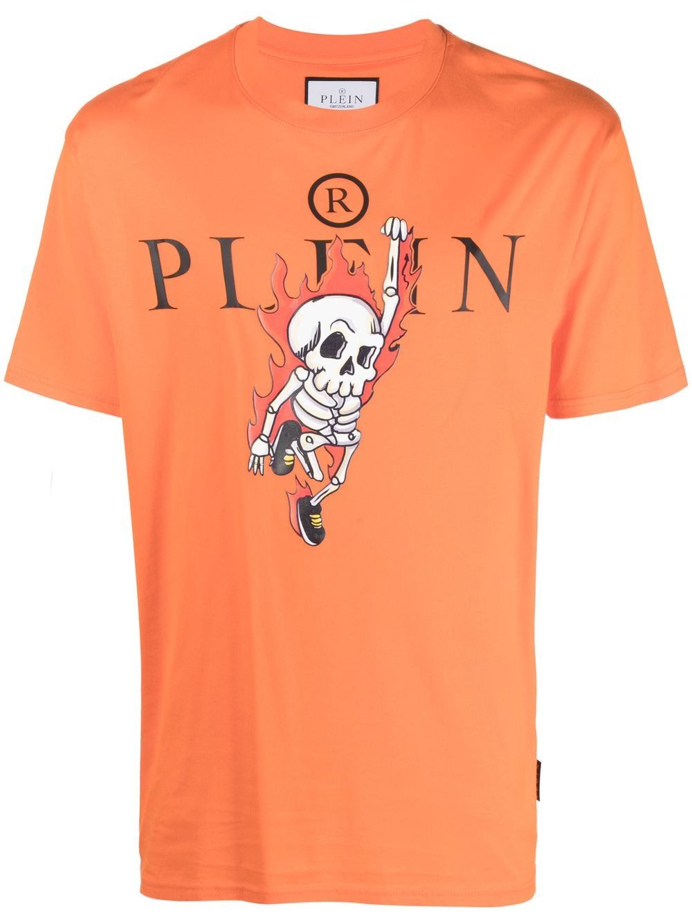 Philipp Plein Skully Gang 短袖T恤 - 橘色