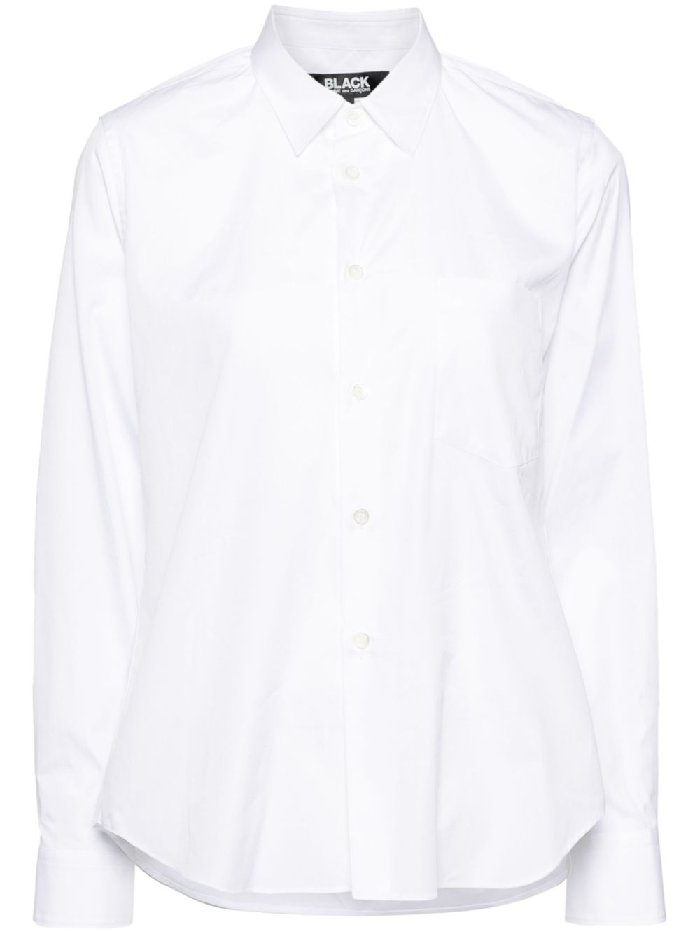 Black Comme Des Garçons 经典棉衬衫 - 白色