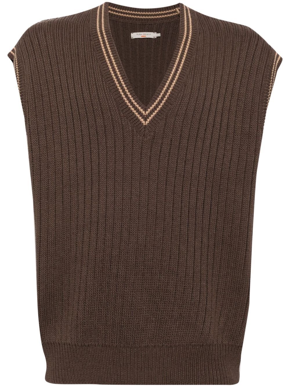 Nudie Jeans Sverre 针织马甲 - 褐色