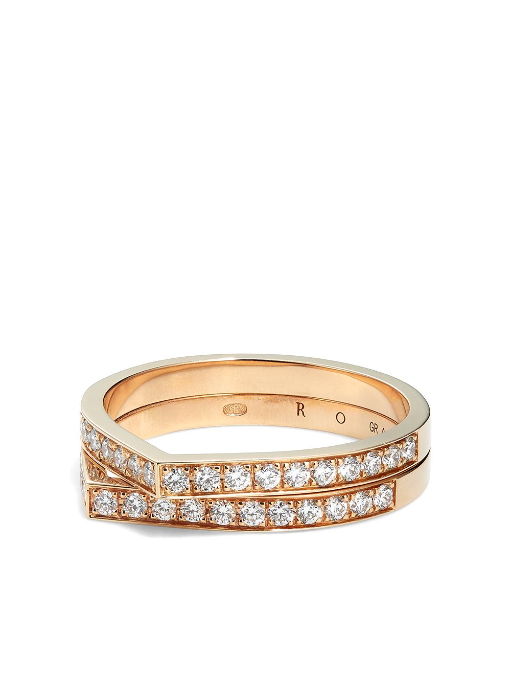 Repossi Antifer 18K玫瑰金钻石戒指 - 粉色