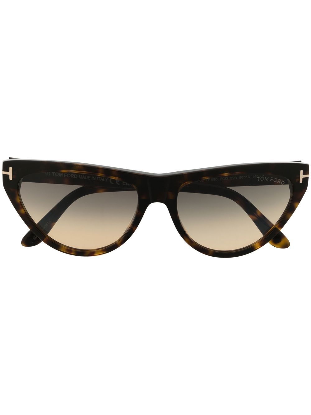 TOM FORD Eyewear cat-eye gradient sunglasses - 褐色