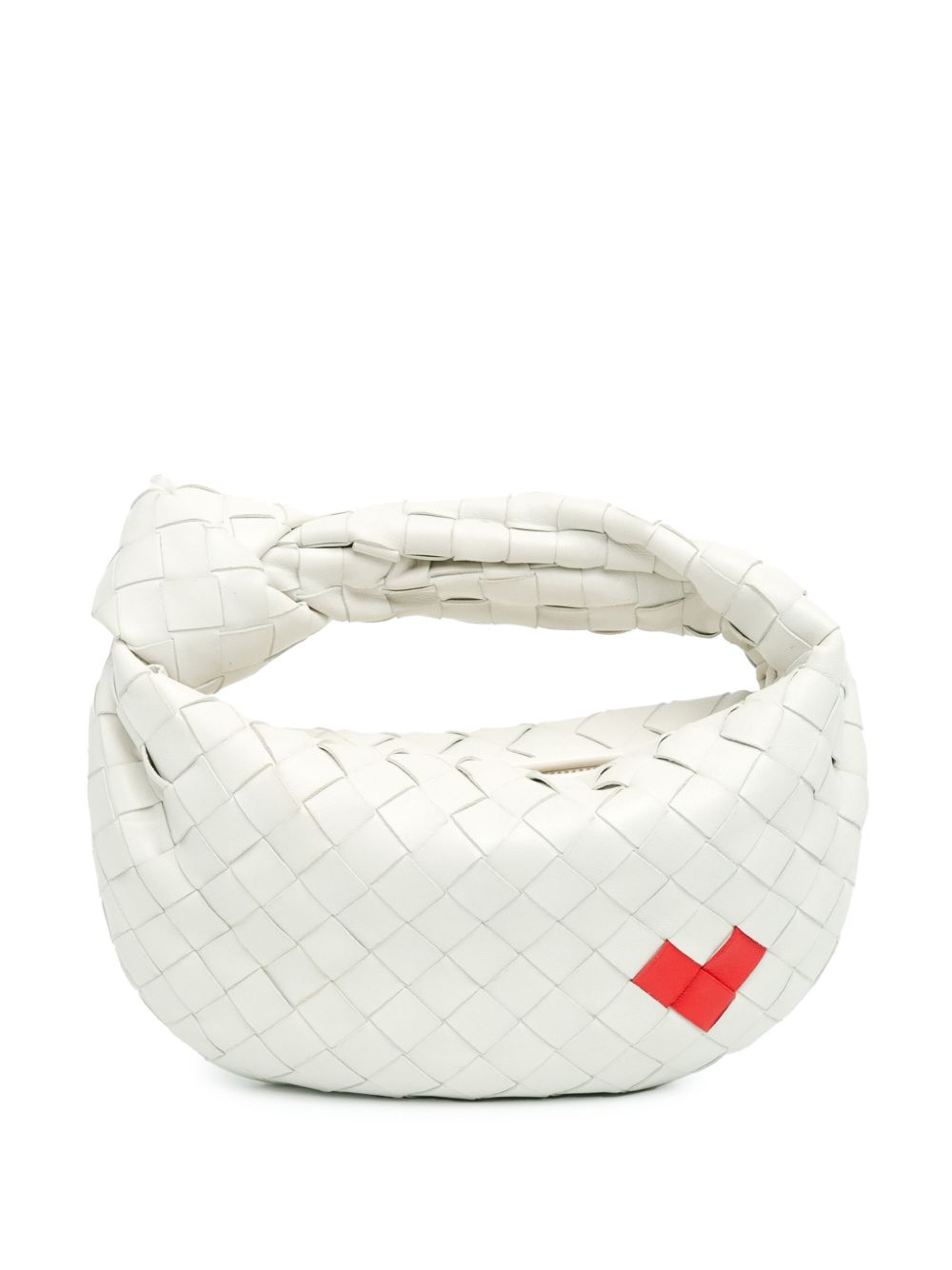 Bottega Veneta Pre-Owned Nappa Intrecciato Heart Jodie 迷你手提包（2012-2023年典藏款） - 白色